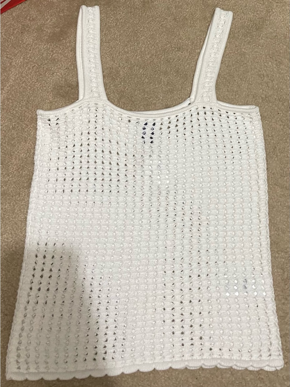 Gap White Crochet Tank Top - Picture 3 of 5